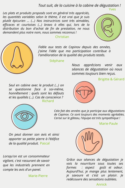 Les témoignages de nos dégustateurs et dégustatrices