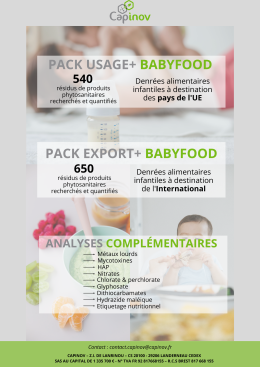 Cliquez pour voire notre offre BabyFood 